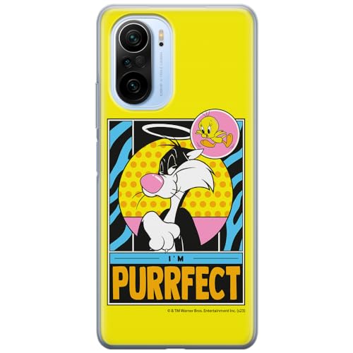 ERT GROUP etui na telefon Xiaomi MI 11i/ REDMI K40/K40 PRO/POCO F3/ F3 PRO, case oryginalny i oficjalnie licencjonowany przez Looney Tunes, wzór Sylvester & Tweety 006, plecki z TPU