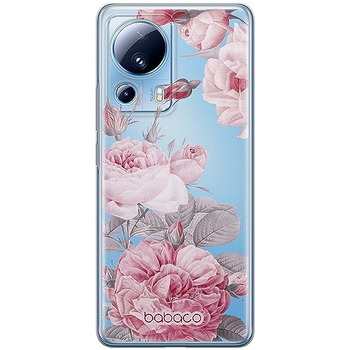 ERT GROUP etui na telefon Xiaomi 13 LITE/CIVI 2, case oryginalny i oficjalnie licencjonowany przez Babaco, wzór Flowers 050, optymalnie dopasowane, plecki z TPU częściowo przeźroczyste