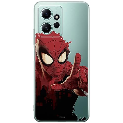 Etui Spider Man 006 Marvel Nadruk częściowy Przeźroczysty Producent: Xiaomi, Model: REDMI NOTE 12 4G