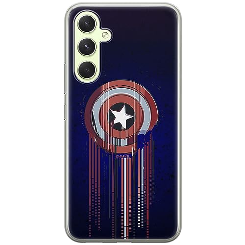 Etui Kapitan Ameryka 017 Marvel Nadruk pełny Granatowy Producent: Samsung, Model: A54 5G