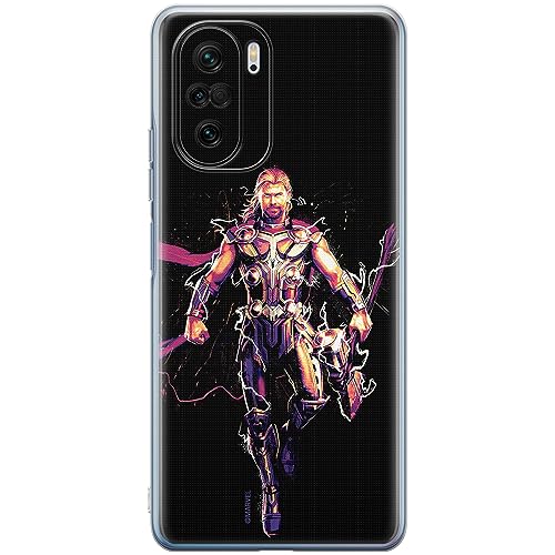ERT GROUP etui na telefon Xiaomi MI 11i/ REDMI K40/K40 PRO/POCO F3/ F3 PRO, case oryginalny i oficjalnie licencjonowany przez Marvel, wzór Thor 005, optymalnie dopasowane, plecki z TPU