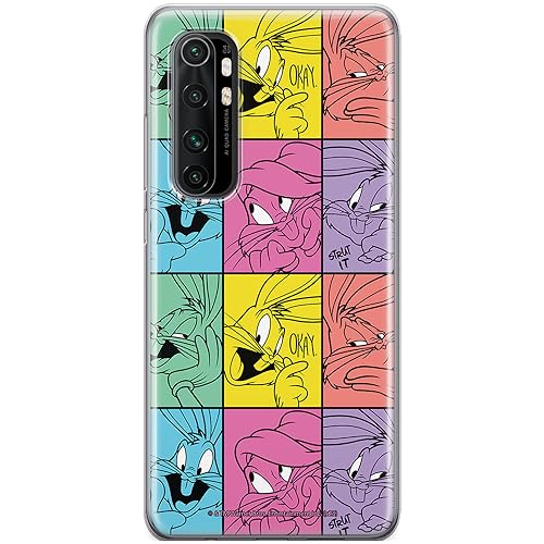 ERT GROUP etui na telefon Xiaomi MI NOTE 10 Lite, case oryginalny i oficjalnie licencjonowany przez Looney Tunes, wzór Bugs 026, optymalnie dopasowane, plecki z TPU