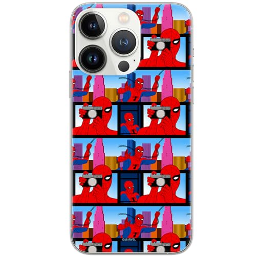 ERT GROUP etui na telefon Iphone 13 PRO, case oryginalny i oficjalnie licencjonowany przez Marvel, wzór Spider Man 038, optymalnie dopasowane, plecki z TPU