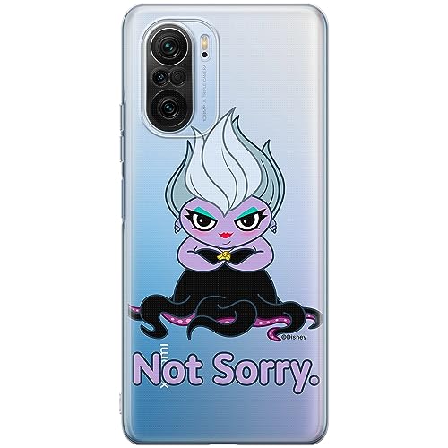 ERT GROUP etui na telefon Xiaomi MI 11i/ REDMI K40/K40 PRO/POCO F3/ F3 PRO, case oryginalny i oficjalnie licencjonowany przez Disney, wzór Ursula 004, plecki z TPU częściowo przeźroczyste