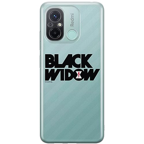 ERT GROUP etui na telefon Xiaomi REDMI 12C/ REDMI 11A, case oryginalny i oficjalnie licencjonowany przez Marvel, wzór Black Widow 010, optymalnie dopasowane, plecki z TPU częściowo przeźroczyste