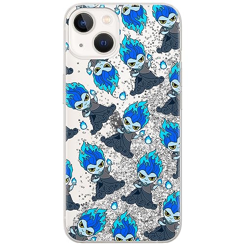 ERT GROUP etui na telefon Apple Iphone 13, case oryginalny i oficjalnie licencjonowany przez Disney, wzór Hades 002, optymalnie dopasowane, z efektem płynnego brokatu