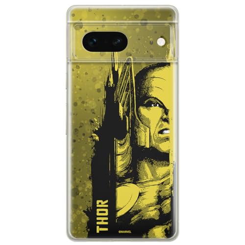 Etui Thor 001 Marvel Nadruk pełny Żółty Producent: Google, Model: PIXEL 7