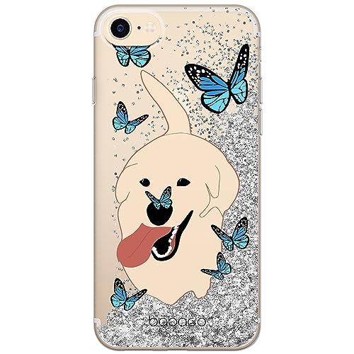 ERT GROUP etui na telefon Apple Iphone 7/8/ SE 2/ SE 3, case oryginalny i oficjalnie licencjonowany przez Babaco, wzór Dogs 011, optymalnie dopasowane, z efektem płynnego brokatu