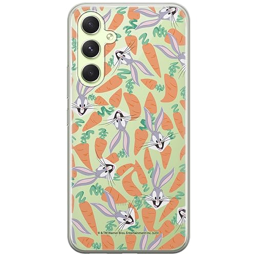 ERT GROUP etui na telefon Samsung A54 5G, case oryginalny i oficjalnie licencjonowany przez Looney Tunes, wzór Bugs 017, optymalnie dopasowane, plecki z TPU częściowo przeźroczyste