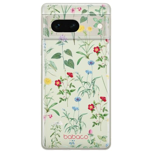 ERT GROUP etui na telefon Google PIXEL 7, case oryginalny i oficjalnie licencjonowany przez Babaco, wzór Flowers 042, optymalnie dopasowane, plecki z TPU częściowo przeźroczyste