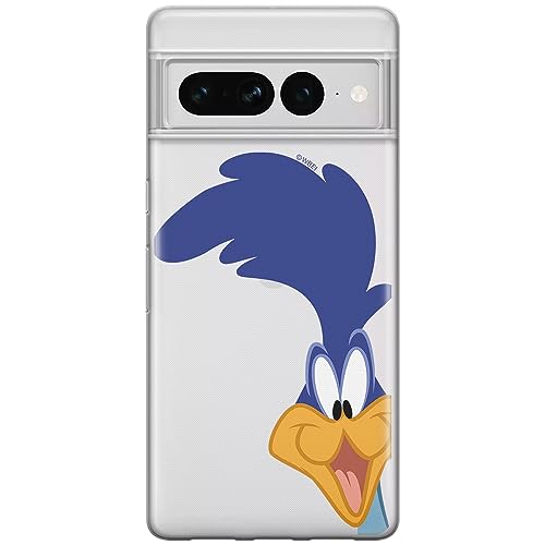 ERT GROUP etui na telefon Google PIXEL 7 PRO, case oryginalny i oficjalnie licencjonowany przez Looney Tunes, wzór Road Runner 001, optymalnie dopasowane, plecki z TPU częściowo przeźroczyste