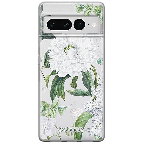 ERT GROUP etui na telefon Google PIXEL 7 PRO, case oryginalny i oficjalnie licencjonowany przez Babaco, wzór Flowers 031, optymalnie dopasowane, plecki z TPU częściowo przeźroczyste