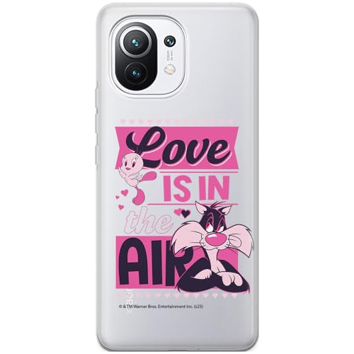 ERT GROUP etui na telefon Xiaomi 11, case oryginalny i oficjalnie licencjonowany przez Looney Tunes, wzór Sylvester & Tweety 007, optymalnie dopasowane, plecki z TPU częściowo przeźroczyste