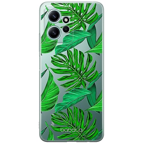 ERT GROUP etui na telefon Xiaomi REDMI NOTE 12 4G, case oryginalny i oficjalnie licencjonowany przez Babaco, wzór Plants 006, optymalnie dopasowane, plecki z TPU częściowo przeźroczyste
