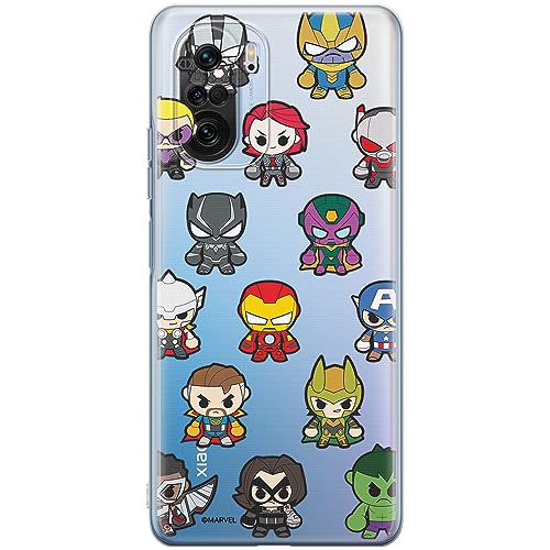 ERT GROUP etui na telefon Xiaomi MI 11i/ REDMI K40/K40 PRO/POCO F3/ F3 PRO, case oryginalny i oficjalnie licencjonowany przez Marvel, wzór Avengers 025, plecki z TPU częściowo przeźroczyste