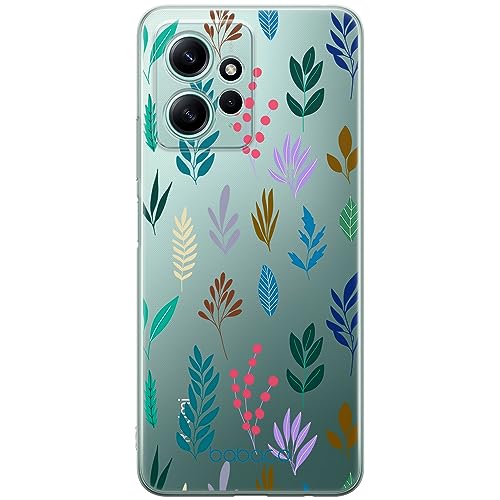 ERT GROUP etui na telefon Xiaomi REDMI NOTE 12 4G, case oryginalny i oficjalnie licencjonowany przez Babaco, wzór Plants 014, optymalnie dopasowane, plecki z TPU częściowo przeźroczyste
