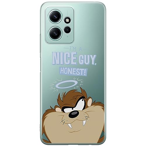ERT GROUP etui na telefon Xiaomi REDMI NOTE 12 4G, case oryginalny i oficjalnie licencjonowany przez Looney Tunes, wzór Tasmanian 003, optymalnie dopasowane, plecki z TPU częściowo przeźroczyste