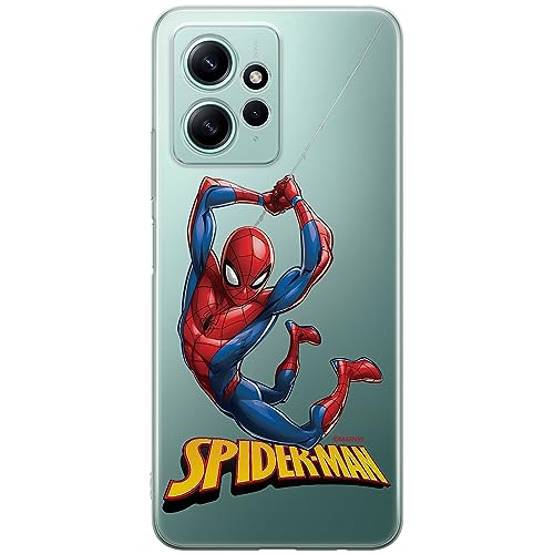 ERT GROUP etui na telefon Xiaomi REDMI NOTE 12 4G, case oryginalny i oficjalnie licencjonowany przez Marvel, wzór Spider Man 019, optymalnie dopasowane, plecki z TPU częściowo przeźroczyste