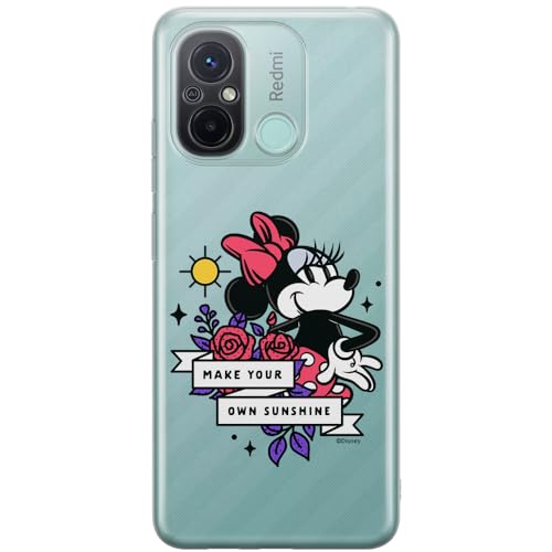 ERT GROUP etui na telefon Xiaomi REDMI 12C/ REDMI 11A, case oryginalny i oficjalnie licencjonowany przez Disney, wzór Minnie 073, optymalnie dopasowane, plecki z TPU częściowo przeźroczyste