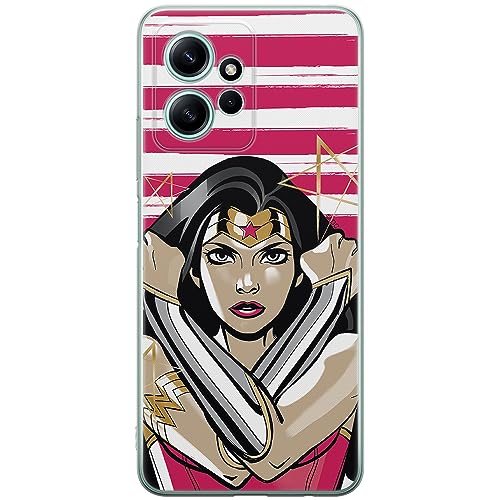 ERT GROUP etui na telefon Xiaomi REDMI NOTE 12 4G, case oryginalny i oficjalnie licencjonowany przez DC, wzór Wonder Woman 003, optymalnie dopasowane, plecki z TPU