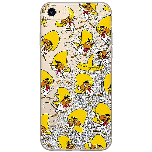 ERT GROUP etui na telefon Apple Iphone 7/8/ SE 2/ SE 3, case oryginalny i oficjalnie licencjonowany przez Looney Tunes, wzór Speedy Gonzales 001, optymalnie dopasowane, z efektem płynnego brokatu