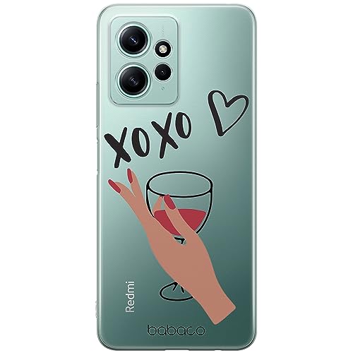 ERT GROUP etui na telefon Xiaomi REDMI NOTE 12 4G, case oryginalny i oficjalnie licencjonowany przez Babaco, wzór XOXO 001, optymalnie dopasowane, plecki z TPU częściowo przeźroczyste