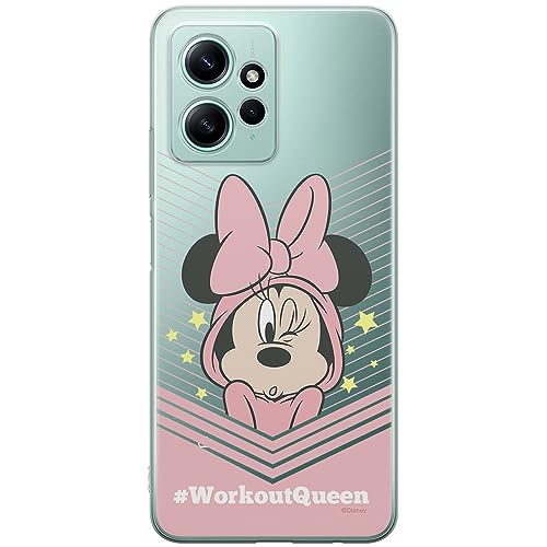 ERT GROUP etui na telefon Xiaomi REDMI NOTE 12 4G, case oryginalny i oficjalnie licencjonowany przez Disney, wzór Minnie 053, optymalnie dopasowane, plecki z TPU częściowo przeźroczyste
