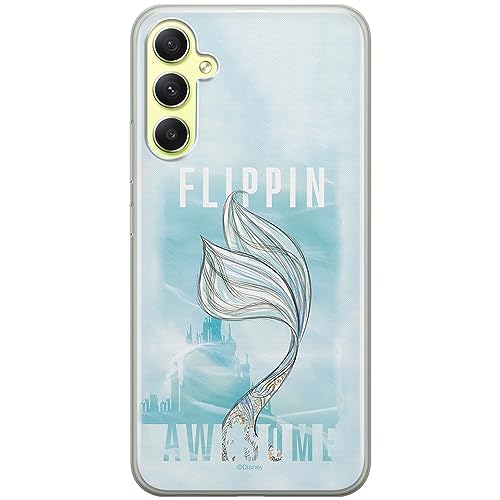ERT GROUP etui na telefon Samsung A34 5G, case oryginalny i oficjalnie licencjonowany przez Disney, wzór Ariel 006, optymalnie dopasowane, plecki z TPU