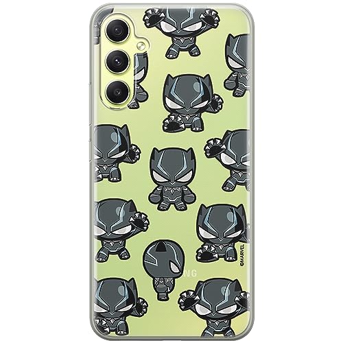 ERT GROUP etui na telefon Samsung A34 5G, case oryginalny i oficjalnie licencjonowany przez Marvel, wzór Black Panther 016, optymalnie dopasowane, plecki z TPU częściowo przeźroczyste