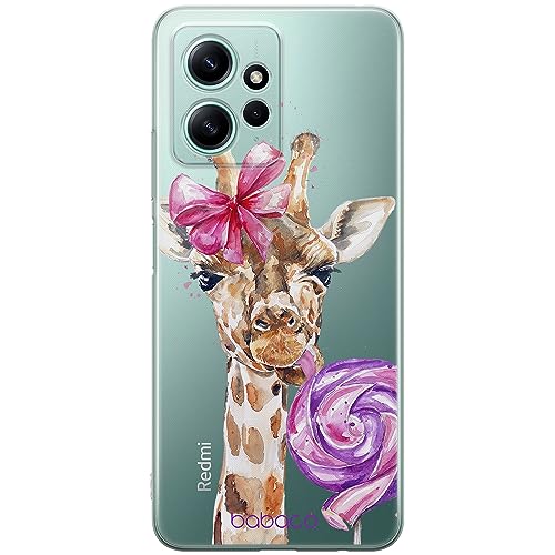 ERT GROUP etui na telefon Xiaomi REDMI NOTE 12 4G, case oryginalny i oficjalnie licencjonowany przez Babaco, wzór Giraffe 001, optymalnie dopasowane, plecki z TPU częściowo przeźroczyste