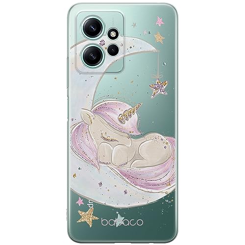 ERT GROUP etui na telefon Xiaomi REDMI NOTE 12 4G, case oryginalny i oficjalnie licencjonowany przez Babaco, wzór Unicorn 003, optymalnie dopasowane, plecki z TPU częściowo przeźroczyste