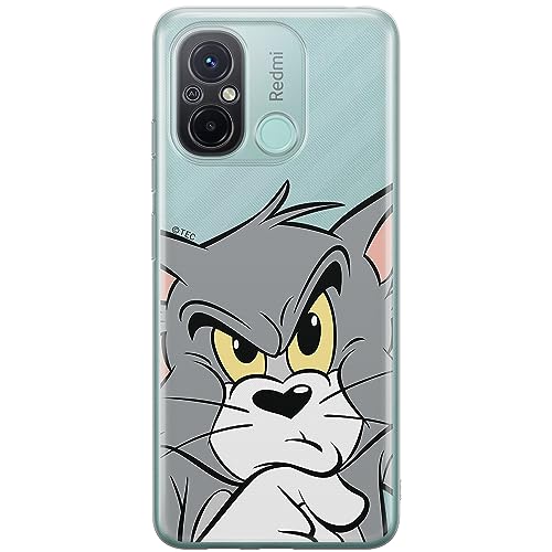 ERT GROUP etui na telefon Xiaomi REDMI 12C/ REDMI 11A, case oryginalny i oficjalnie licencjonowany przez Tom & Jerry, wzór Tom 001, optymalnie dopasowane, plecki z TPU częściowo przeźroczyste