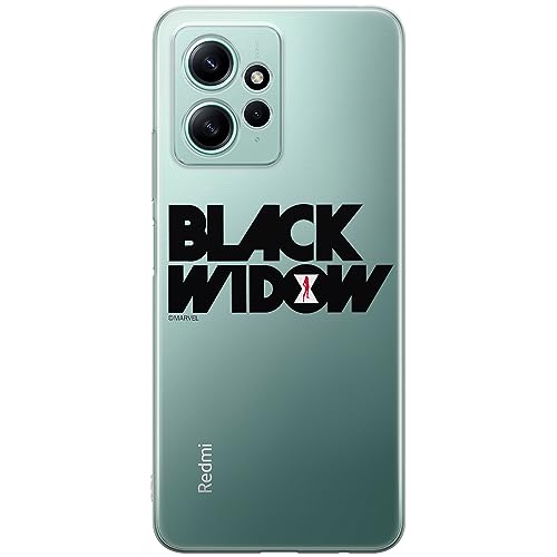 ERT GROUP etui na telefon Xiaomi REDMI NOTE 12 4G, case oryginalny i oficjalnie licencjonowany przez Marvel, wzór Black Widow 010, optymalnie dopasowane, plecki z TPU częściowo przeźroczyste