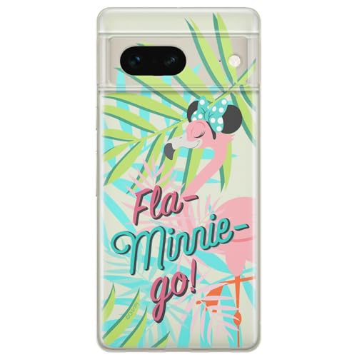 ERT GROUP etui na telefon Google PIXEL 7, case oryginalny i oficjalnie licencjonowany przez Disney, wzór Minnie 041, optymalnie dopasowane, plecki z TPU częściowo przeźroczyste