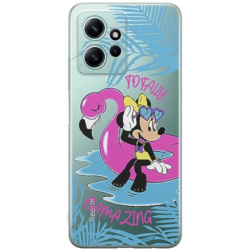 ERT GROUP etui na telefon Xiaomi REDMI NOTE 12 4G, case oryginalny i oficjalnie licencjonowany przez Disney, wzór Minnie 025, optymalnie dopasowane, plecki z TPU częściowo przeźroczyste