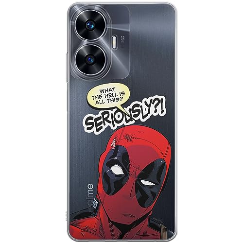 Etui Deadpool 010 Marvel Nadruk częściowy Przeźroczysty Producent: Realme, Model: C55