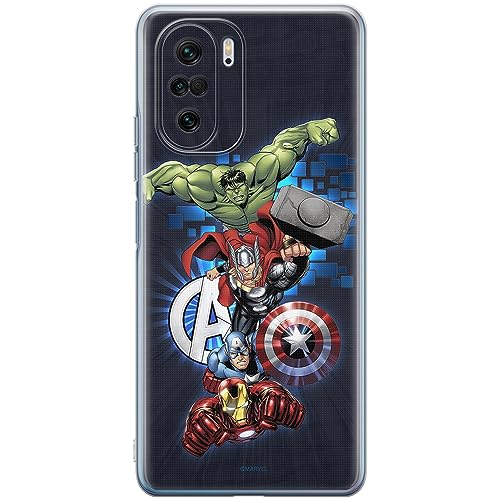 ERT GROUP etui na telefon Xiaomi MI 11i/ REDMI K40/K40 PRO/POCO F3/ F3 PRO, case oryginalny i oficjalnie licencjonowany przez Marvel, wzór Avengers 001, optymalnie dopasowane, plecki z TPU