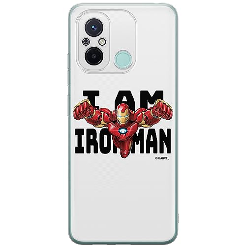 ERT GROUP etui na telefon Xiaomi REDMI 12C/ REDMI 11A, case oryginalny i oficjalnie licencjonowany przez Marvel, wzór Iron Man 028, optymalnie dopasowane, plecki z TPU