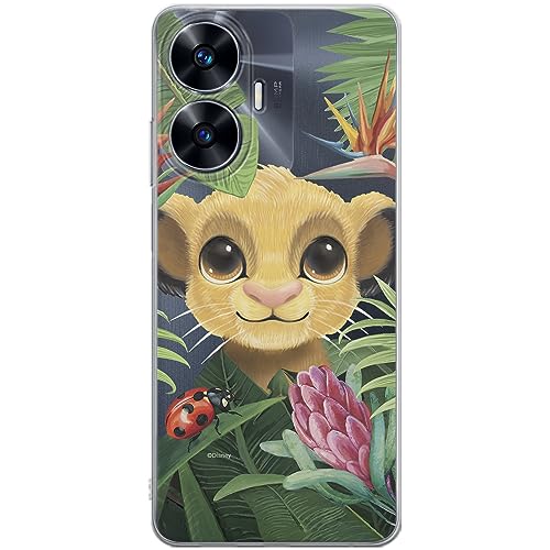 ERT GROUP etui na telefon Realme C55, case oryginalny i oficjalnie licencjonowany przez Disney, wzór Simba & Friends 002, optymalnie dopasowane, plecki z TPU częściowo przeźroczyste