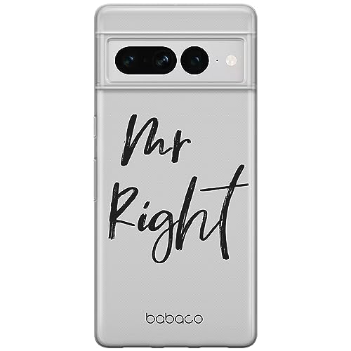 ERT GROUP etui na telefon Google PIXEL 7 PRO, case oryginalny i oficjalnie licencjonowany przez Babaco, wzór Mr Right 001, optymalnie dopasowane, plecki z TPU
