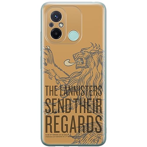 ERT GROUP etui na telefon Xiaomi REDMI 12C/ REDMI 11A, case oryginalny i oficjalnie licencjonowany przez Game of Thrones, wzór 014, optymalnie dopasowane, plecki z TPU