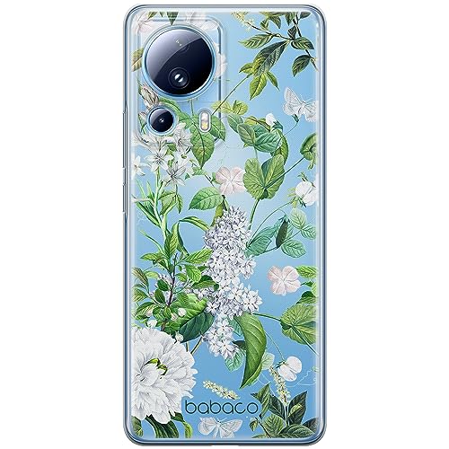 ERT GROUP etui na telefon Xiaomi 13 LITE/CIVI 2, case oryginalny i oficjalnie licencjonowany przez Babaco, wzór Flowers 038, optymalnie dopasowane, plecki z TPU częściowo przeźroczyste