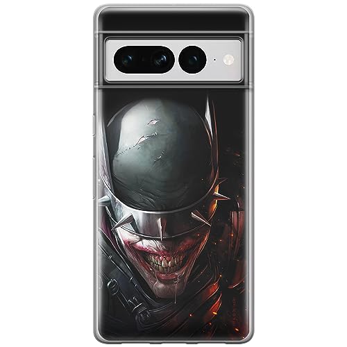ERT GROUP etui na telefon Google PIXEL 7 PRO, case oryginalny i oficjalnie licencjonowany przez DC, wzór Batman Who Laughs 002, optymalnie dopasowane, plecki z TPU