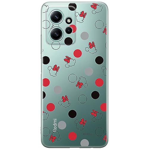 ERT GROUP etui na telefon Xiaomi REDMI NOTE 12 4G, case oryginalny i oficjalnie licencjonowany przez Disney, wzór Minnie 004, optymalnie dopasowane, plecki z TPU częściowo przeźroczyste