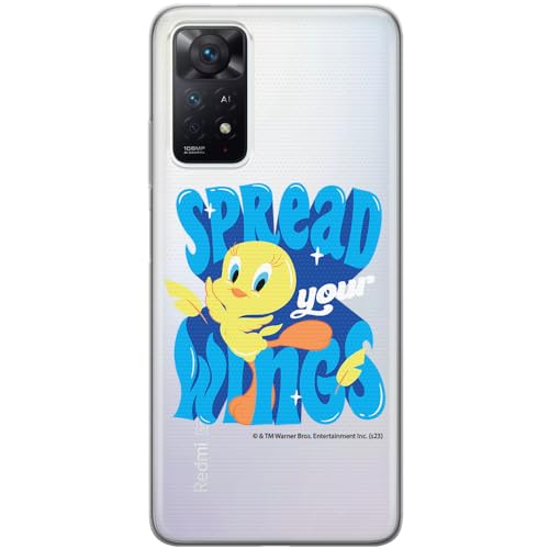 ERT GROUP etui na telefon Xiaomi REDMI NOTE 11 PRO 5G/ 11 PRO 4G, case oryginalny i oficjalnie licencjonowany przez Looney Tunes, wzór Tweety 014, plecki z TPU częściowo przeźroczyste