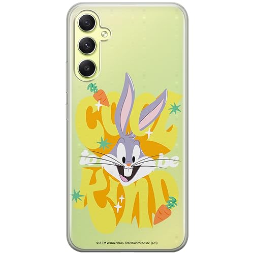 ERT GROUP etui na telefon Samsung A34 5G, case oryginalny i oficjalnie licencjonowany przez Looney Tunes, wzór Bugs 014, optymalnie dopasowane, plecki z TPU częściowo przeźroczyste