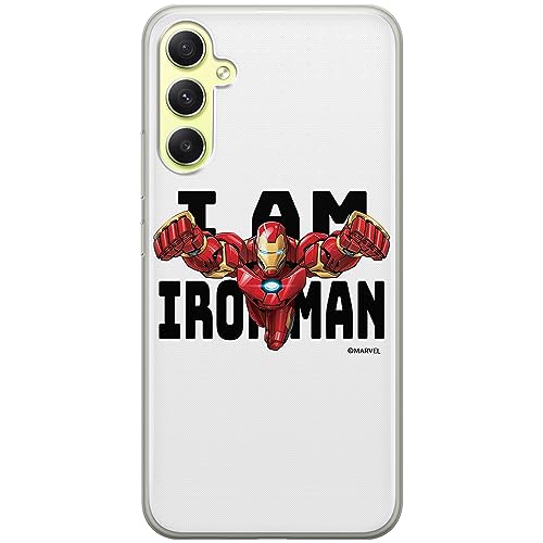 ERT GROUP etui na telefon Samsung A34 5G, case oryginalny i oficjalnie licencjonowany przez Marvel, wzór Iron Man 028, optymalnie dopasowane, plecki z TPU