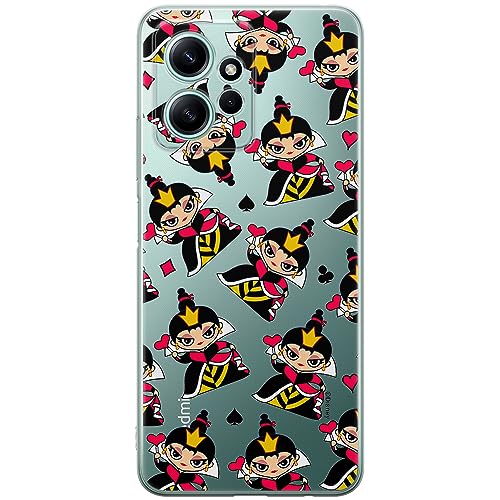 ERT GROUP etui na telefon Xiaomi REDMI NOTE 12 4G, case oryginalny i oficjalnie licencjonowany przez Disney, wzór Queen of Hearts 002, optymalnie dopasowane, plecki z TPU częściowo przeźroczyste