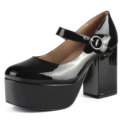 L37 HANDMADE SHOES Damskie czółenka I Wysokie obcasy I Skóra lakierowana I Ręcznie robione buty I Unikalny styl I Stay with Me Tonight Pump, Black, 40 EU, czarny, 40 EU