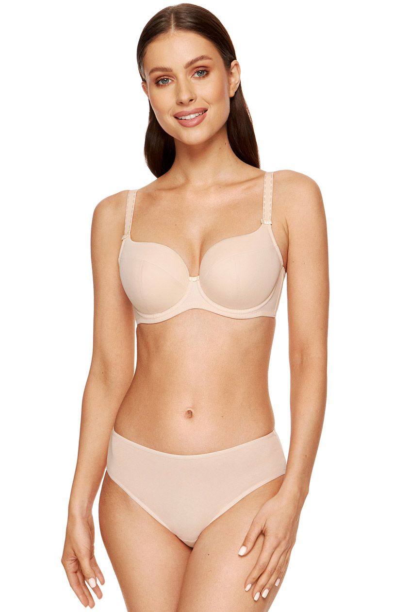3-pack Klasyczne bawełniane figi beżowe Diana, Kolor cielisty, Rozmiar 36, Gorteks - Intymna